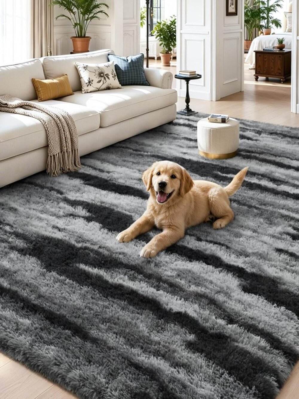 Area Rugs for Living Room Large Rugs for Bedroom 5x8 Carpet Fluffy Fuzzy Soft Sh